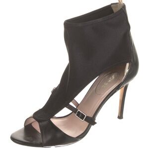 SJP by Sarah Jessica Parker Black Open-Toe Heels